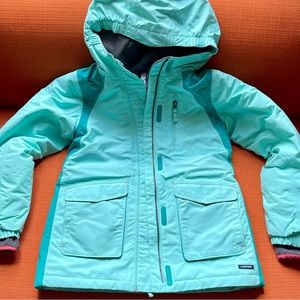 Land’s End waterproof snow jacket and fleece vest